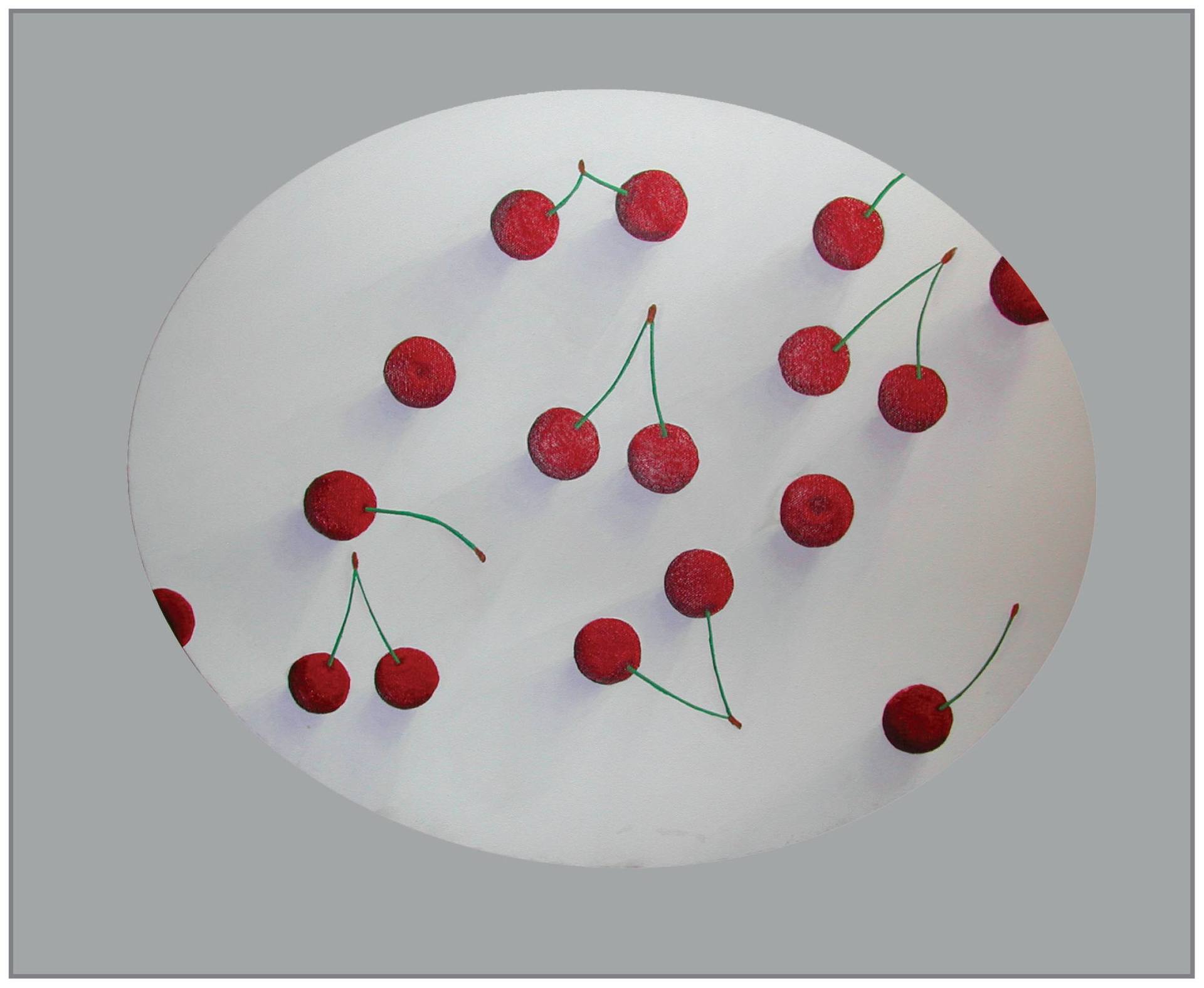 Cherries on a White Tablecloth